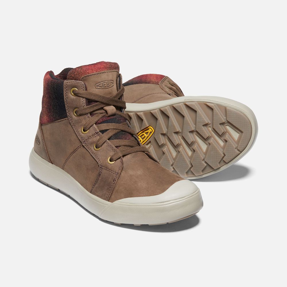 Botas de Zapatillas Keen Mexico Marrom - Mujer Elena Mid - SK0478695